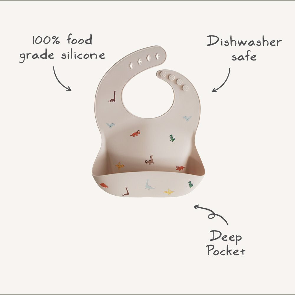 Mushie, Bib, Bows