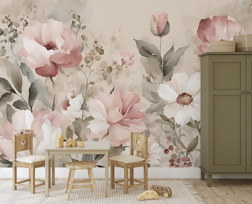 Fototapet, Blooming Flowers