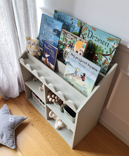 Book Nook, Montessori bokhylla, Sage