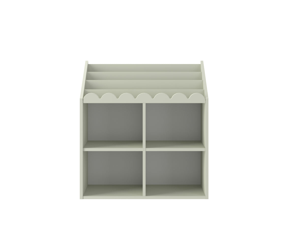 Book Nook, Montessori bokhylla, Sage