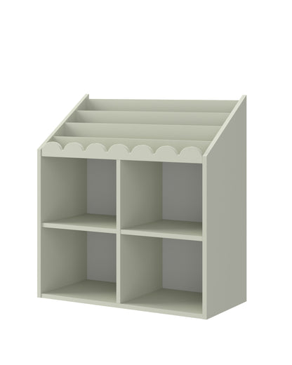 Book Nook, Montessori bokhylla, Sage