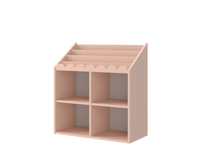 Boknok, Montessori bokhylla, solnedgång