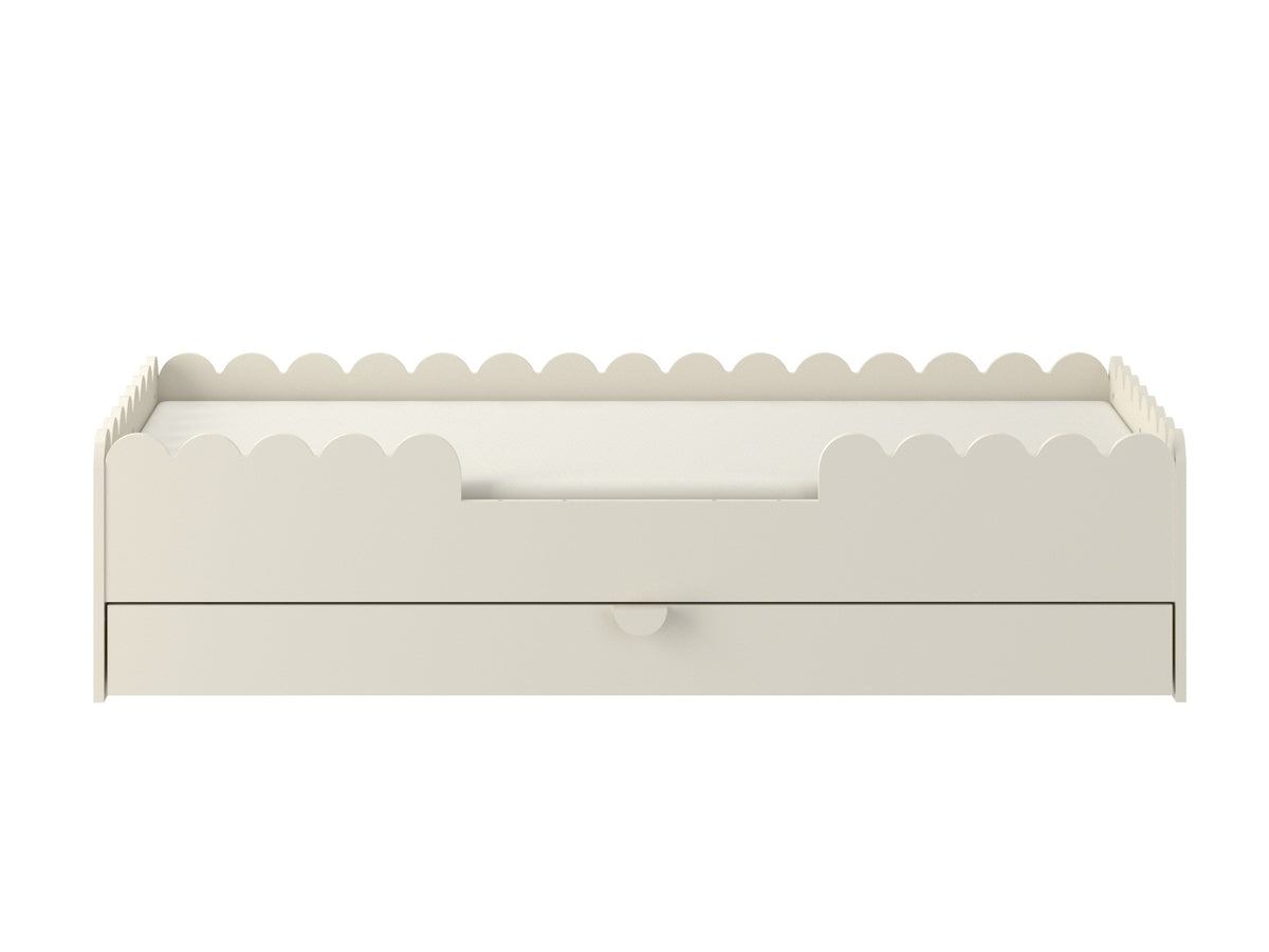 Bellamy, Junior bed 80x160, Book Nook, Latte