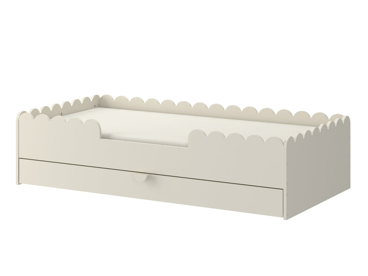 Bellamy, Junior bed 80x160, Book Nook, Latte
