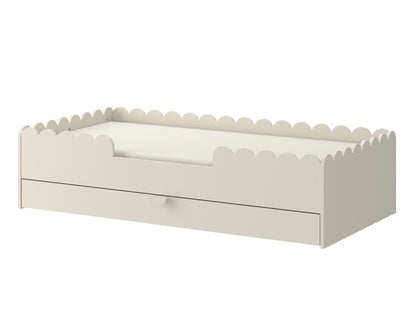 Bellamy, Junior bed 80x160, Book Nook, Latte