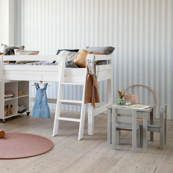 Hoppekids Mads, Bord &amp; Stolar Set, Dove Grey