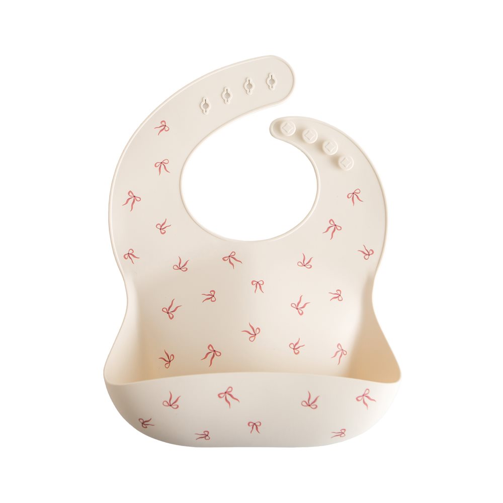 Mushie, Bib, Bows