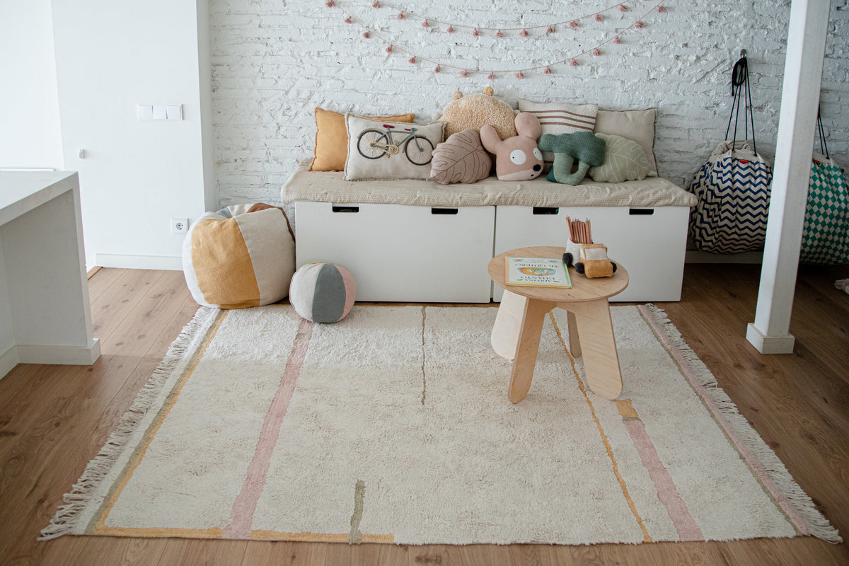 Eco-City, Washable Rug, Lanes Vintage Nude, (Various sizes)