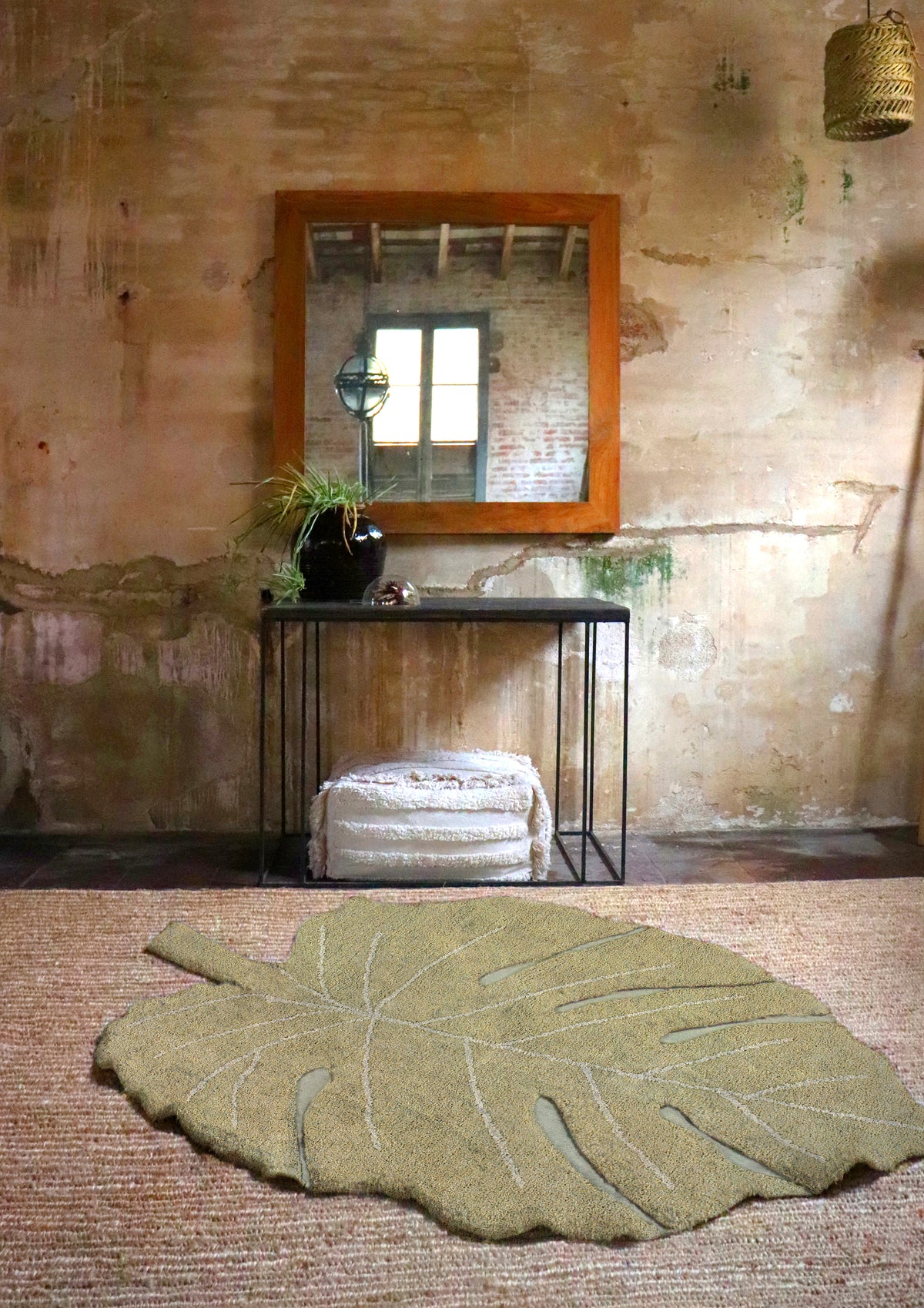 Plants, Washable Rug, Monstera Olive