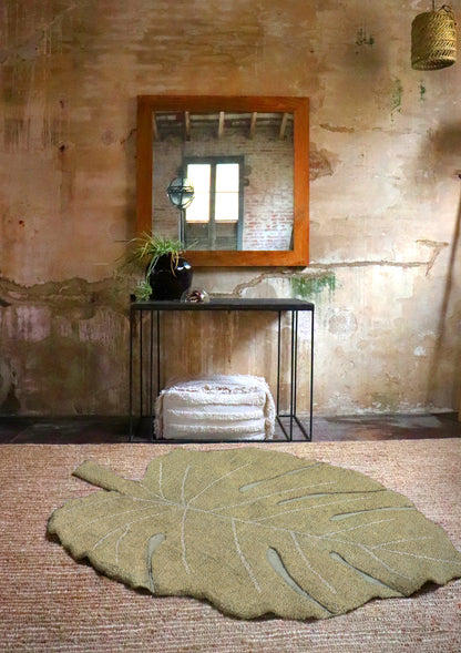 Plants, Washable Rug, Monstera Olive