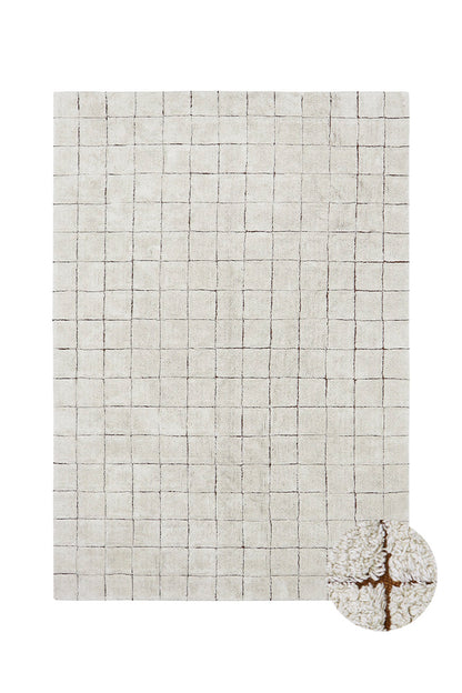 Little Chefs, Washable Mat, Kitchen Tiles Toffee, (Various sizes)