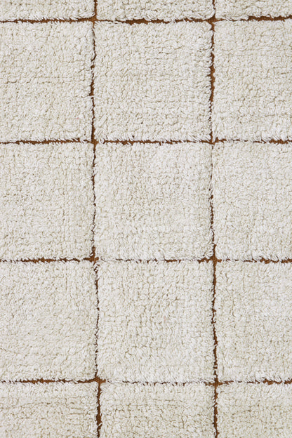 Little Chefs, Washable Mat, Kitchen Tiles Toffee, (Various sizes)
