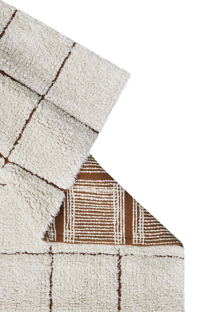 Little Chefs, Washable Mat, Kitchen Tiles Toffee, (Various sizes)