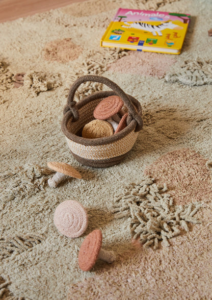 Mushroom Hunt, Washable Rug, Mushroom Forest
