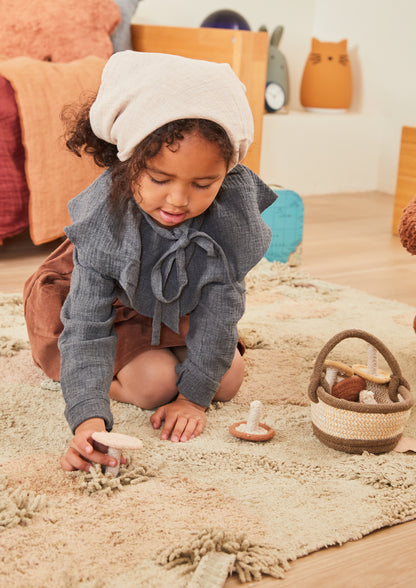 Mushroom Hunt, Washable Rug, Mushroom Forest