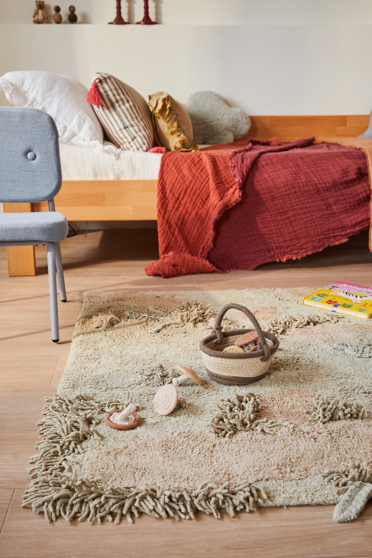 Mushroom Hunt, Washable Rug, Mushroom Forest