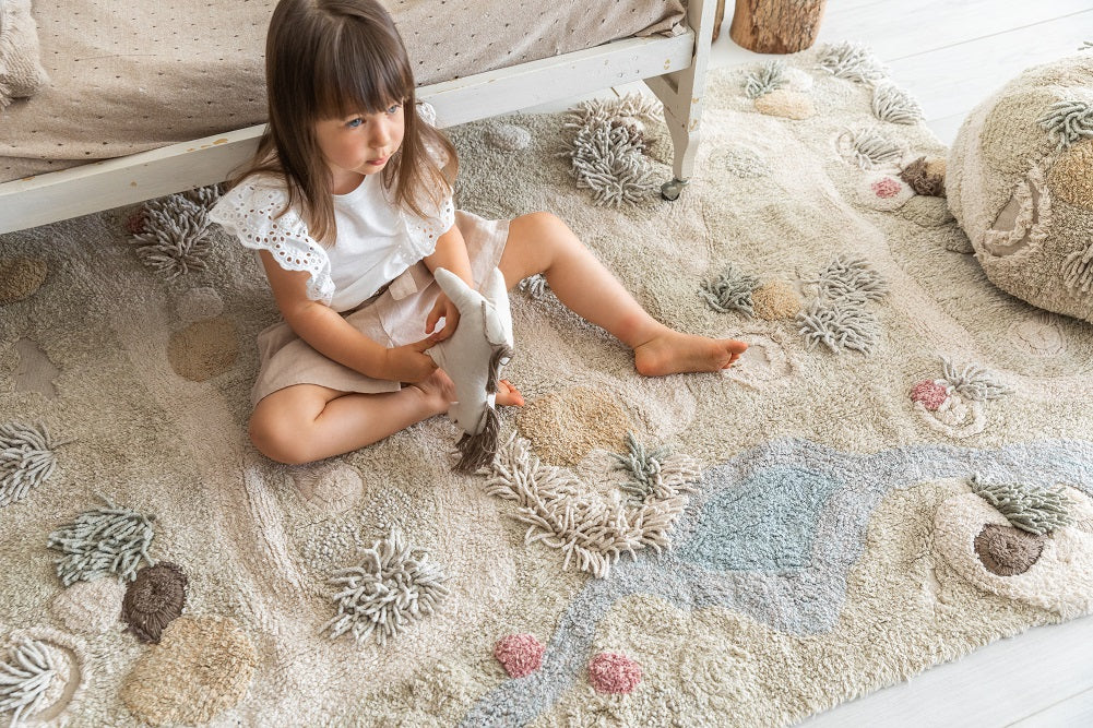 Cotton Woods, Washable Rug, Path of Nature (Various sizes)