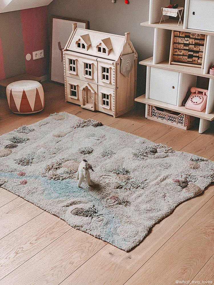 Cotton Woods, Washable Rug, Path of Nature (Various sizes)