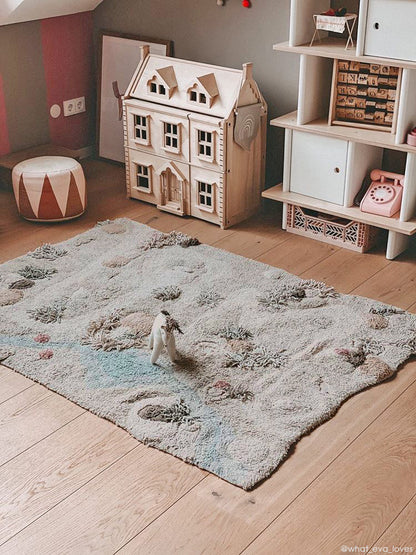 Cotton Woods, Washable Rug, Path of Nature (Various sizes)