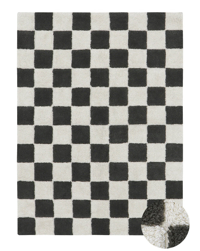 Little Chefs, Pestävä Matto, Kitchen Tiles Dark Grey, (Eri kokoja)