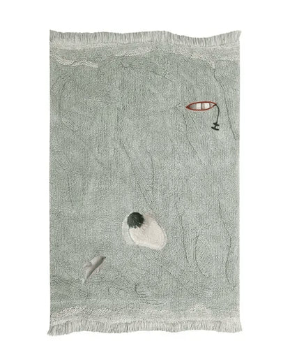 Sea Wonders, Washable Rug, Waves