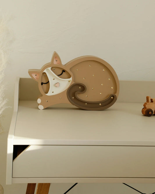 Little Lights Nightlight Cat, Cappuccino