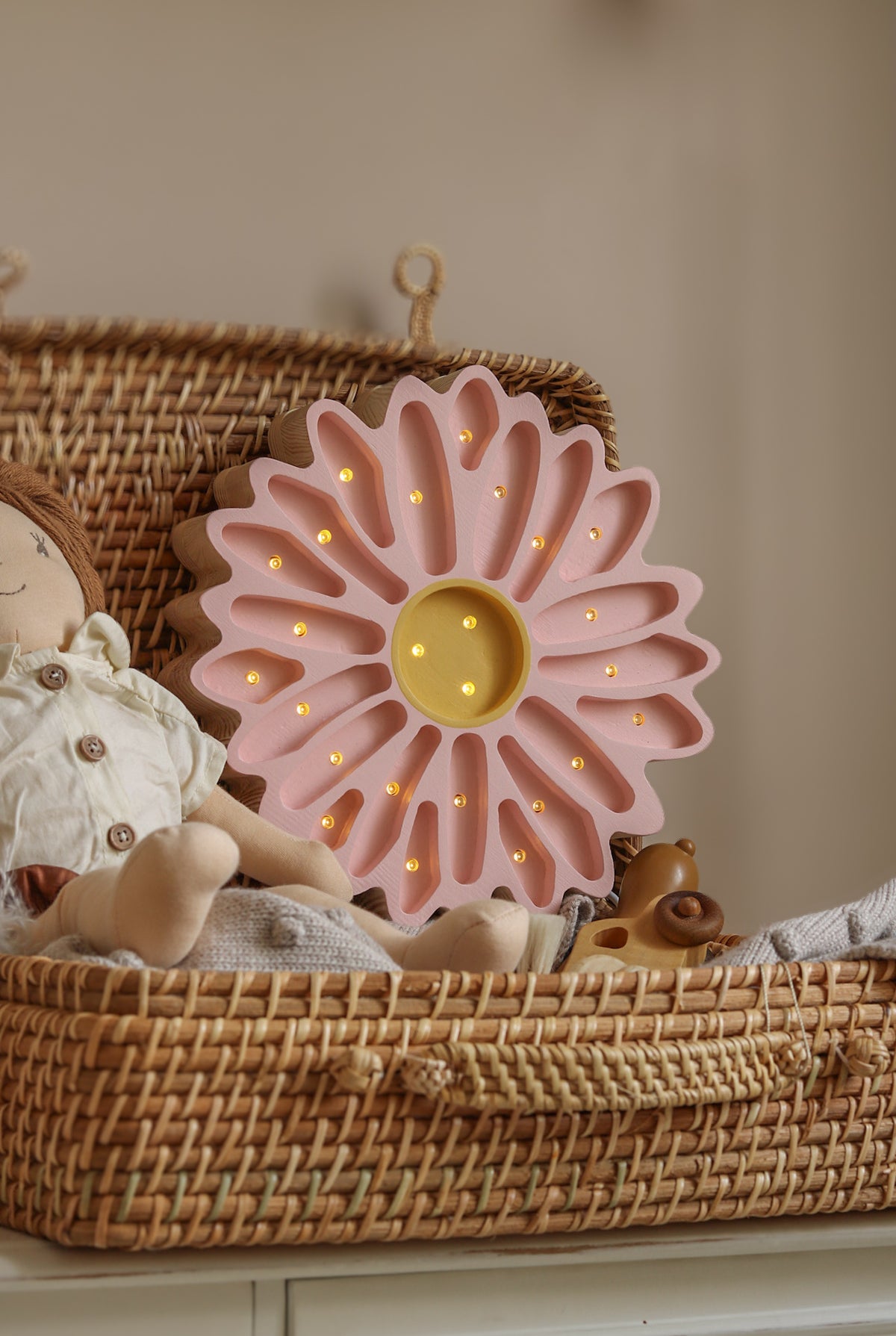 Little Lights, Yövalo, Daisy Powder Pink