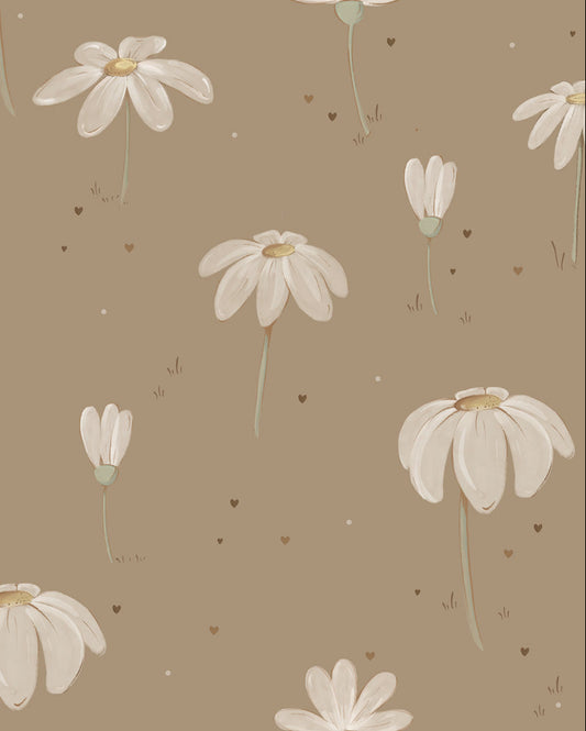 Dekornik, Fairytale Beige Meadow, Wallpaper
