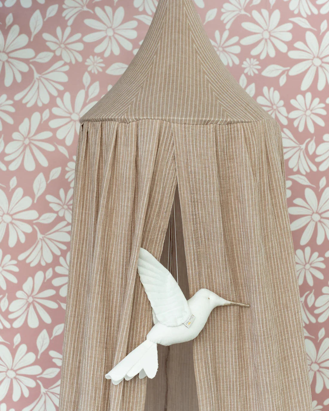 Matuu, Sänghimmel, Beige Randig Muslin