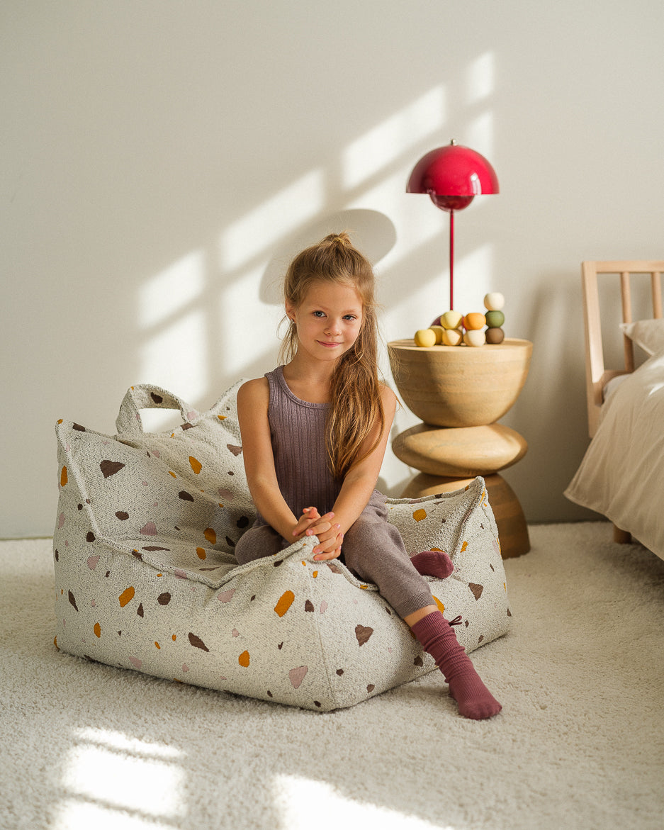 Wigiwama Beanbag Chair, Terrazzo Marble