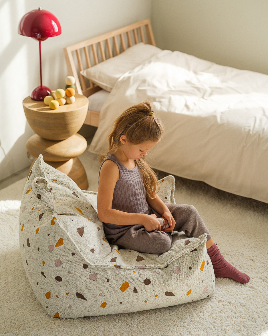 Wigiwama Beanbag Chair, Terrazzo Marble