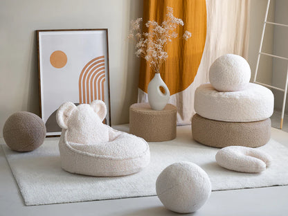 Wigiwama Ottoman, Cream White