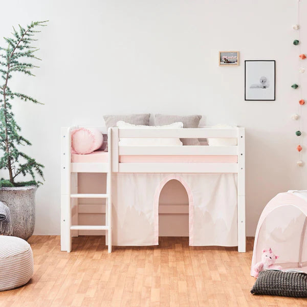 Hoppekids, ECO Luxury, Loftsäng 70x160 cm, Vit