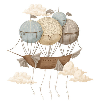 Wall sticker 100x100cm, Dream Ocean Ship
