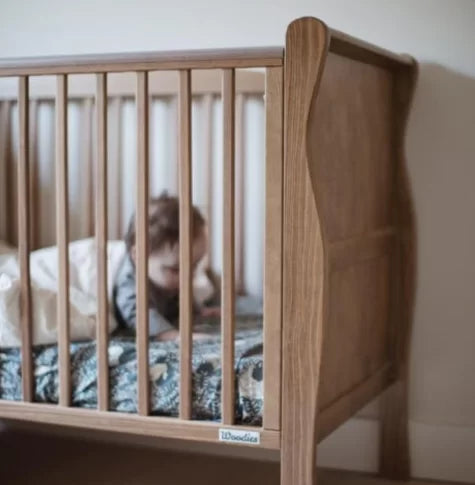 Woodies, Cot Noble 2 in 1 70x140 cm, Walnut