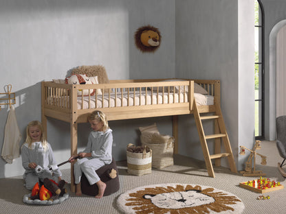 Vipack, Forrest Oak, Semi-loftsäng 90x200cm, Ek