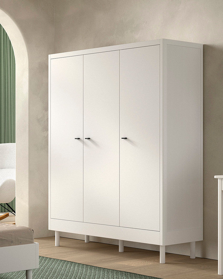 Vipack, Forrest Beech, Vaatekaappi 3-ovea, White