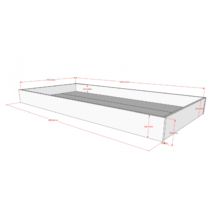 Vipack, Forrest Oak, Bunk bed (Convertible) 90x200 cm, Oak