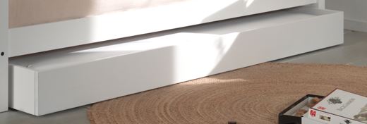 Vipack, Forrest Beech, Våningssäng (Cabriolet) 90x200 cm, Vit