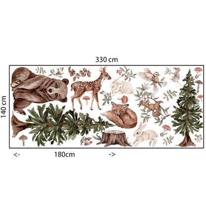 Wall sticker Set 330x140cm, Forest XL