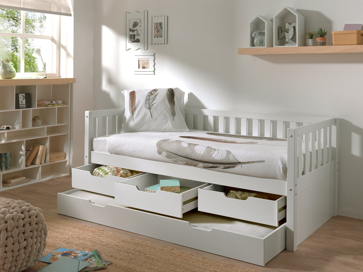 Vipack, Fritz, Bed 90x200cm, White