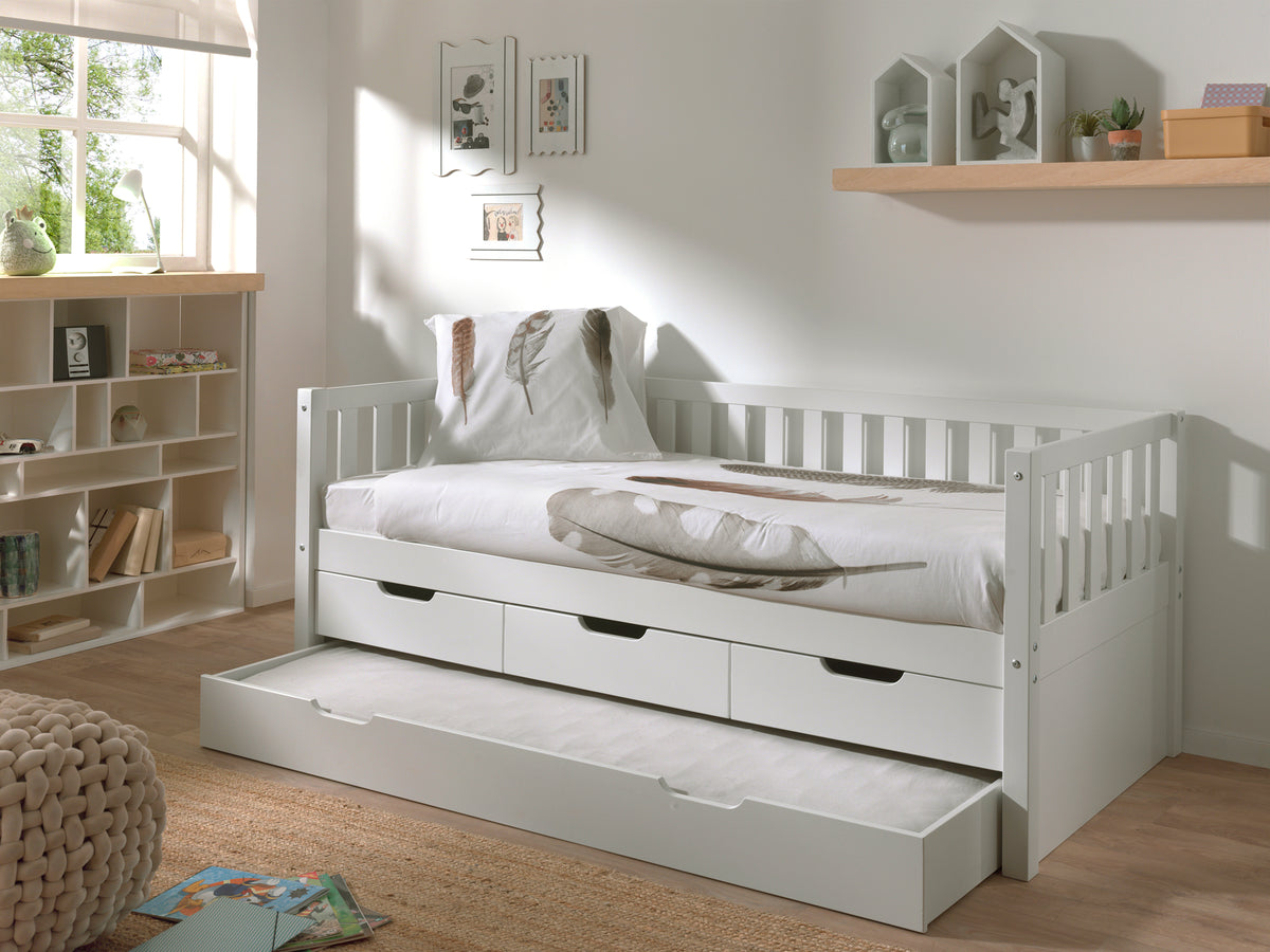 Vipack, Fritz, Bed 90x200cm, White