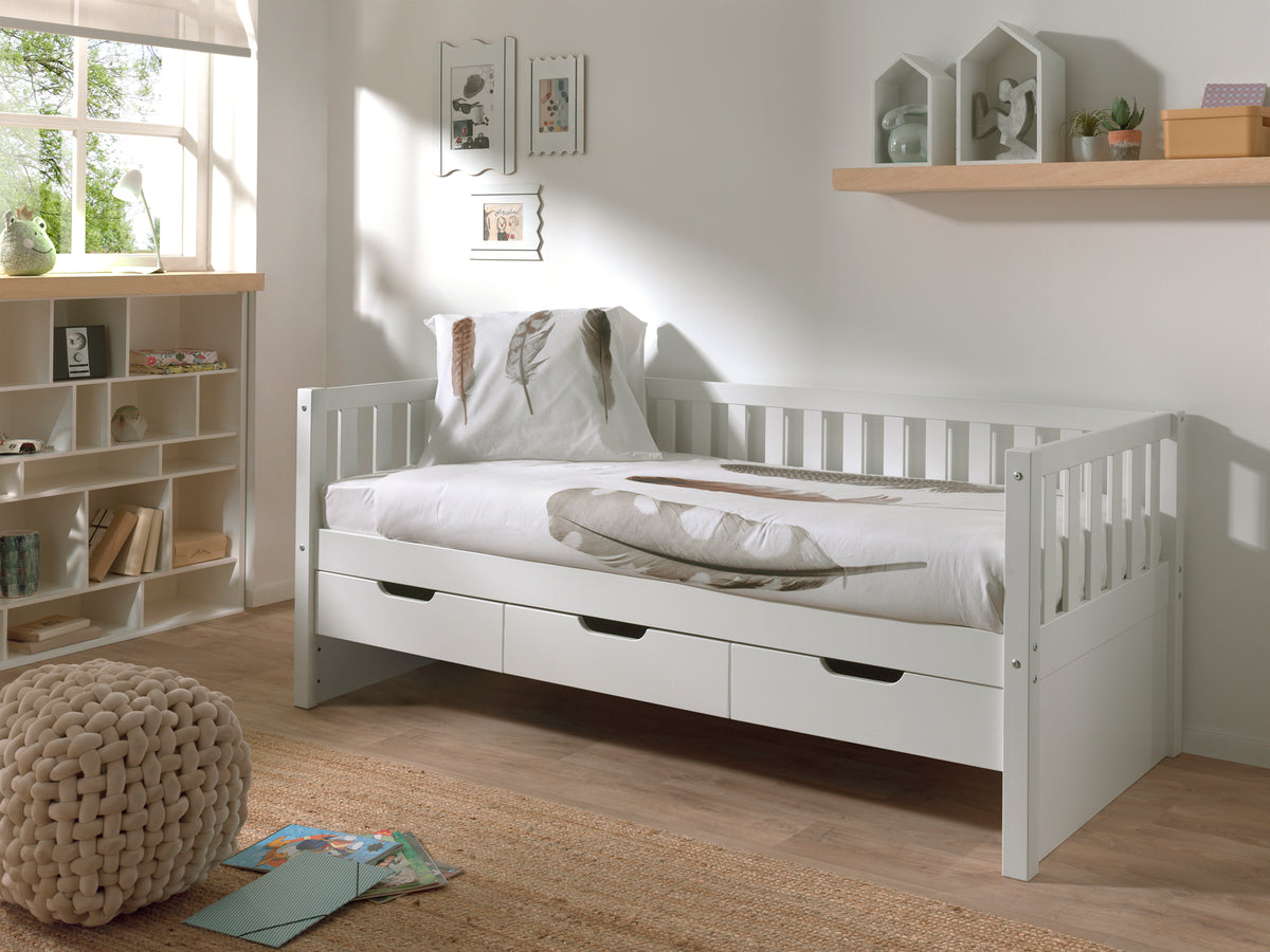 Vipack, Fritz, Bed 90x200cm, White