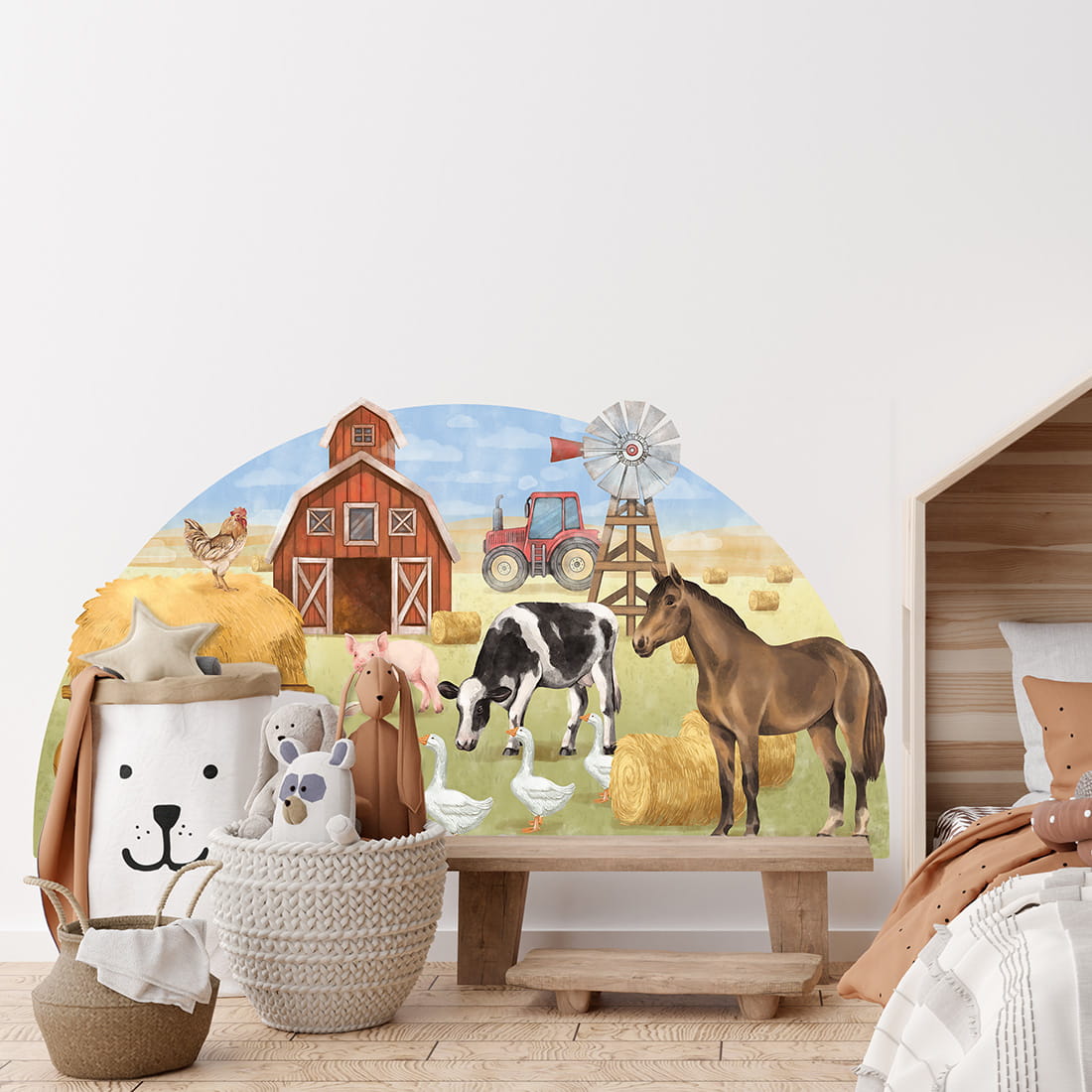 Pastel Love, Wall Sticker XL, Farm