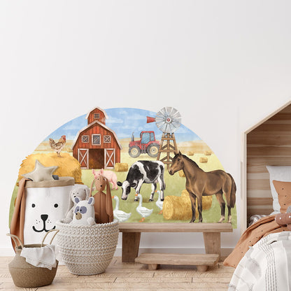 Pastel Love, Wall Sticker XL, Farm