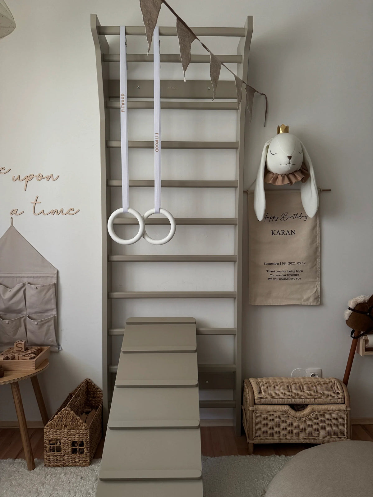 FITWOOD, Wall bars TAIMI, Beige