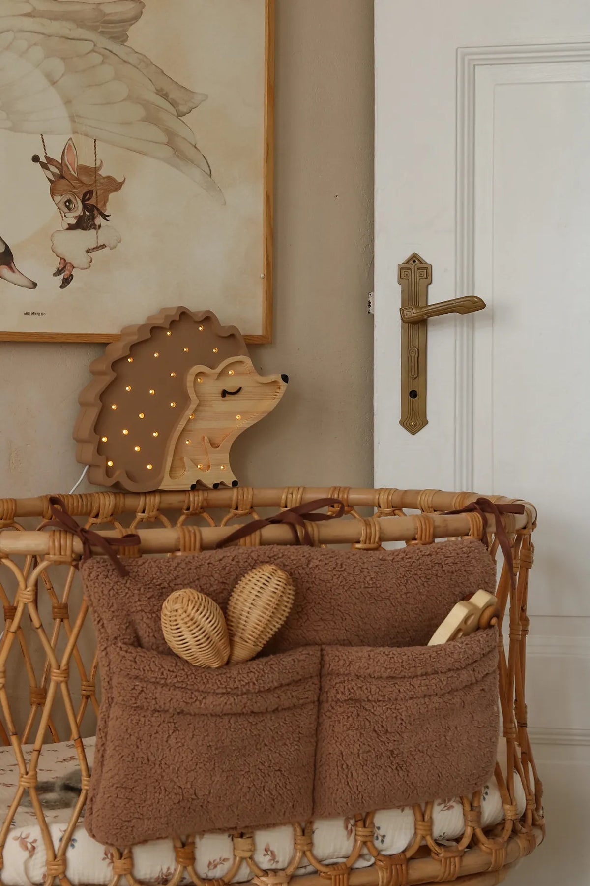 Little Lights Night Light, Hedgehog Autumn Brown