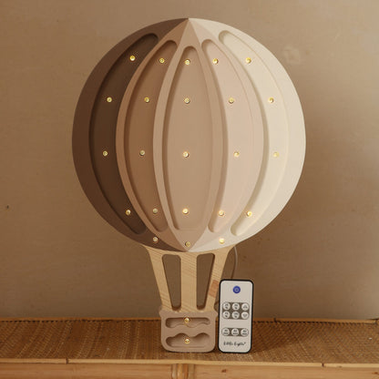 Little Lights Night Light, Hot Air Balloon, Cappuccino