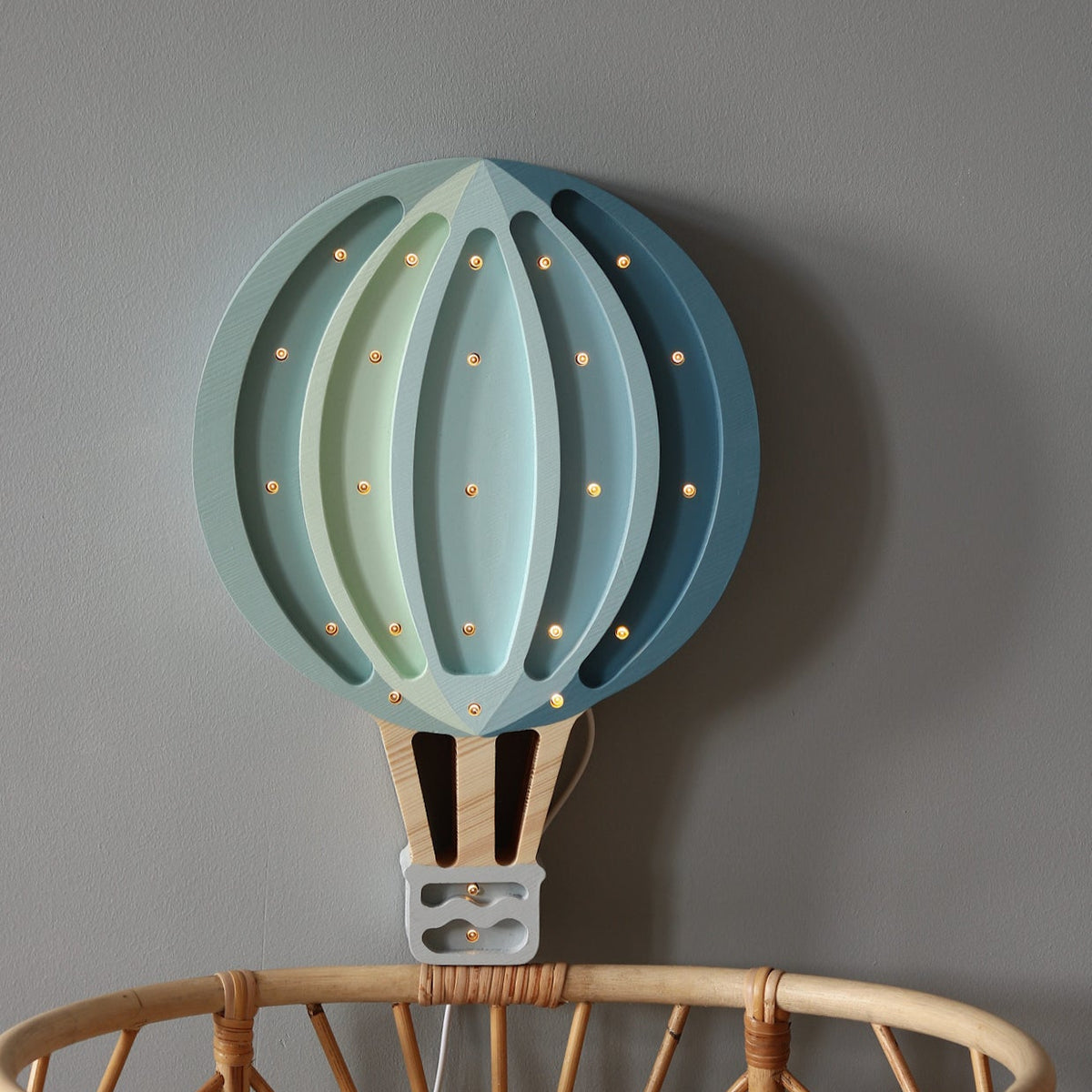 Little Lights Night Light, Luftballong Blue Rainbow
