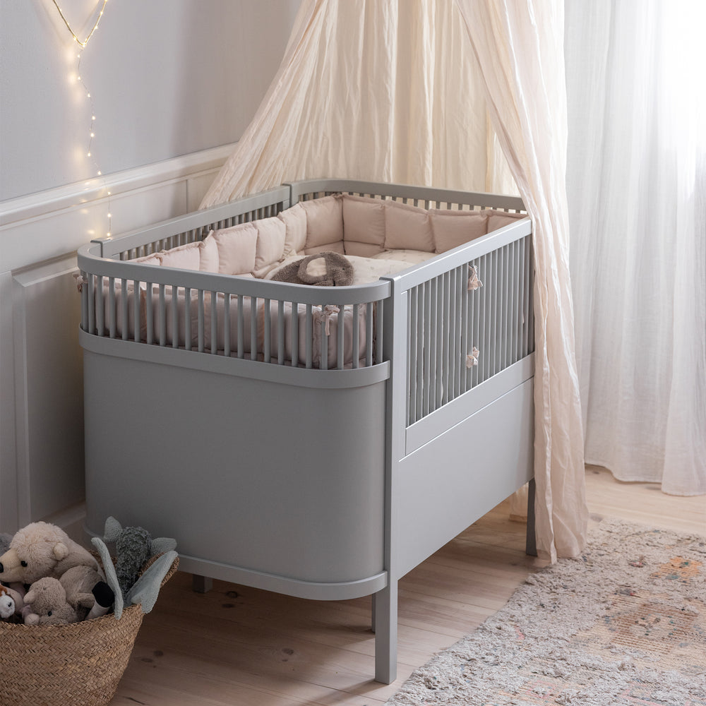 Sebra, Spjälsäng &amp; Juniorsäng 2in1, Classic Stone